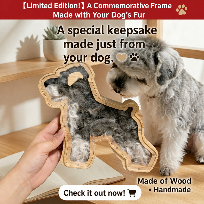Personalized Pet Fur Memorial Frame – Preserve Your Dog's Precious Memories Forever